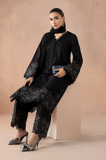 Maria B | Pre Fall Dresses | 3 Piece Embroidered Lawn Suit SS - Pakistani Designer Dress - by Maria B - Type : Ladies Clothes - 100% Original at Saira Sultan