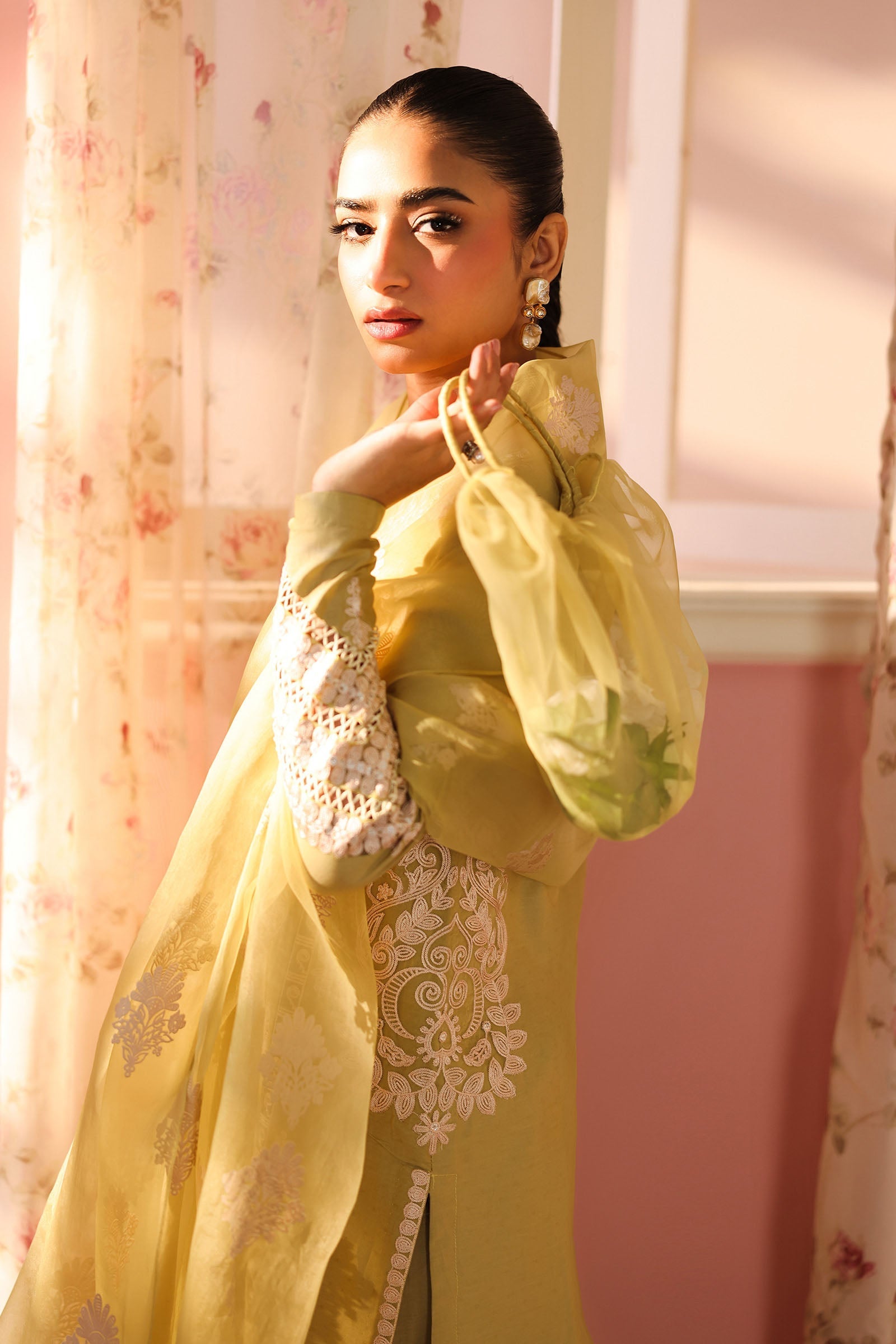 Maria B | Pre Fall Dresses | 3 Piece Embroidered Dobby Suit MM - Pakistani Designer Dress - by Maria B - Type : Ladies Clothes - 100% Original at Saira Sultan