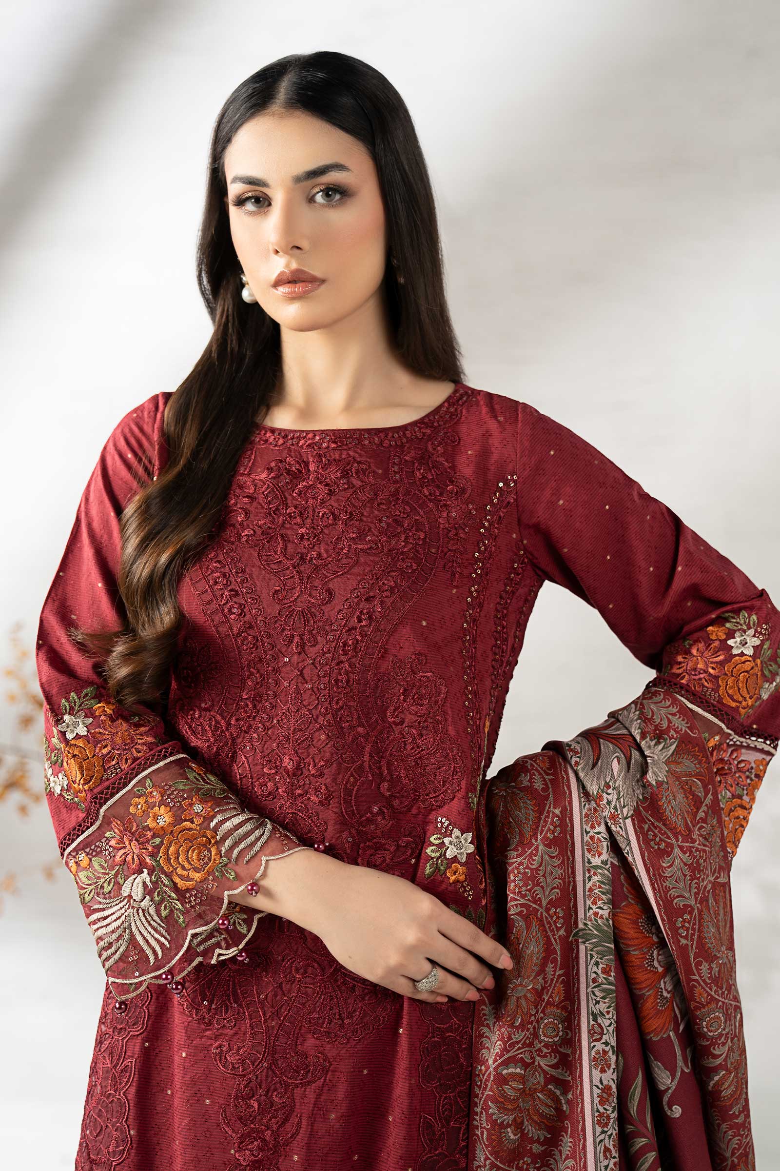 Maria B | Pre fall Dresses | DW-W25-06  M - Pakistani Designer Dress - by Maria B - Type : Ladies Clothes - 100% Original at Saira Sultan