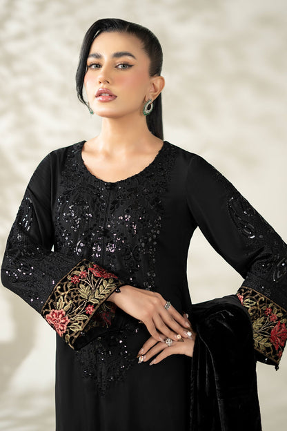 Maria B | Pre Fall Dresses | 3 Piece Embroidered Linen Suit UU - Pakistani Designer Dress - by Maria B - Type : Ladies Clothes - 100% Original at Saira Sultan