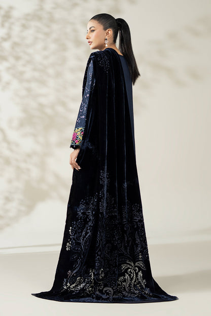 Maria B | Pre Fall Dresses | 3 Piece Embroidered Linen Suit VV - Pakistani Designer Dress - by Maria B - Type : Ladies Clothes - 100% Original at Saira Sultan
