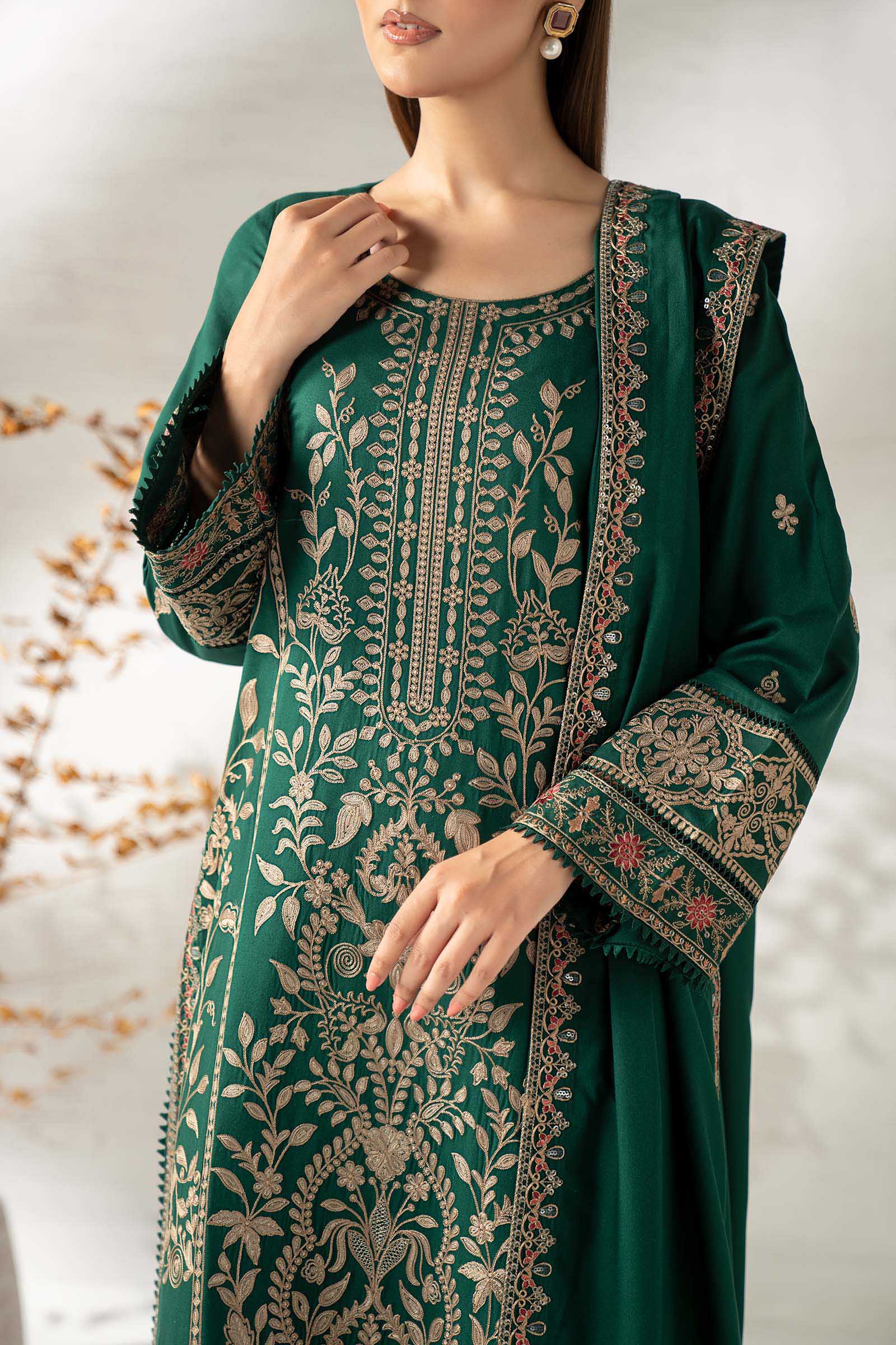 Maria B | Pre fall Dresses | DW-W25-32 G - Pakistani Designer Dress - by Maria B - Type : Ladies Clothes - 100% Original at Saira Sultan