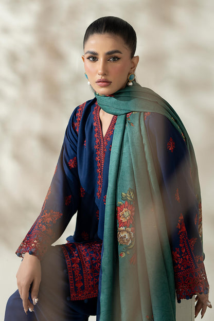 Maria B | Pre Fall Dresses | 3 Piece Embroidered Marina Suit WW - Pakistani Designer Dress - by Maria B - Type : Ladies Clothes - 100% Original at Saira Sultan