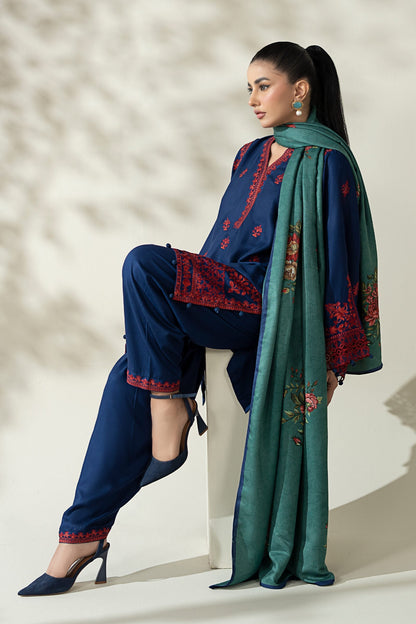 Maria B | Pre Fall Dresses | 3 Piece Embroidered Marina Suit WW - Pakistani Designer Dress - by Maria B - Type : Ladies Clothes - 100% Original at Saira Sultan