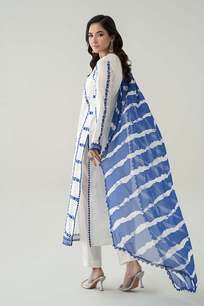 Maria B | Luxury Pret 25 | DW-EA25-60 S White Lawn