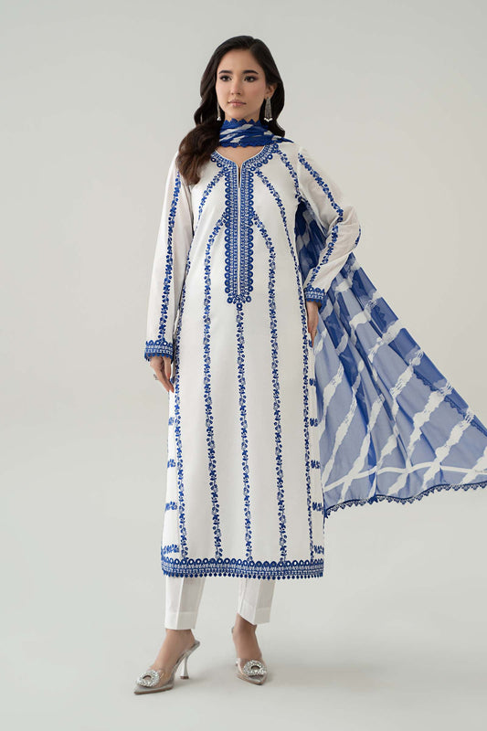 Maria B | Luxury Pret 25 | DW-EA25-60 XS White Lawn