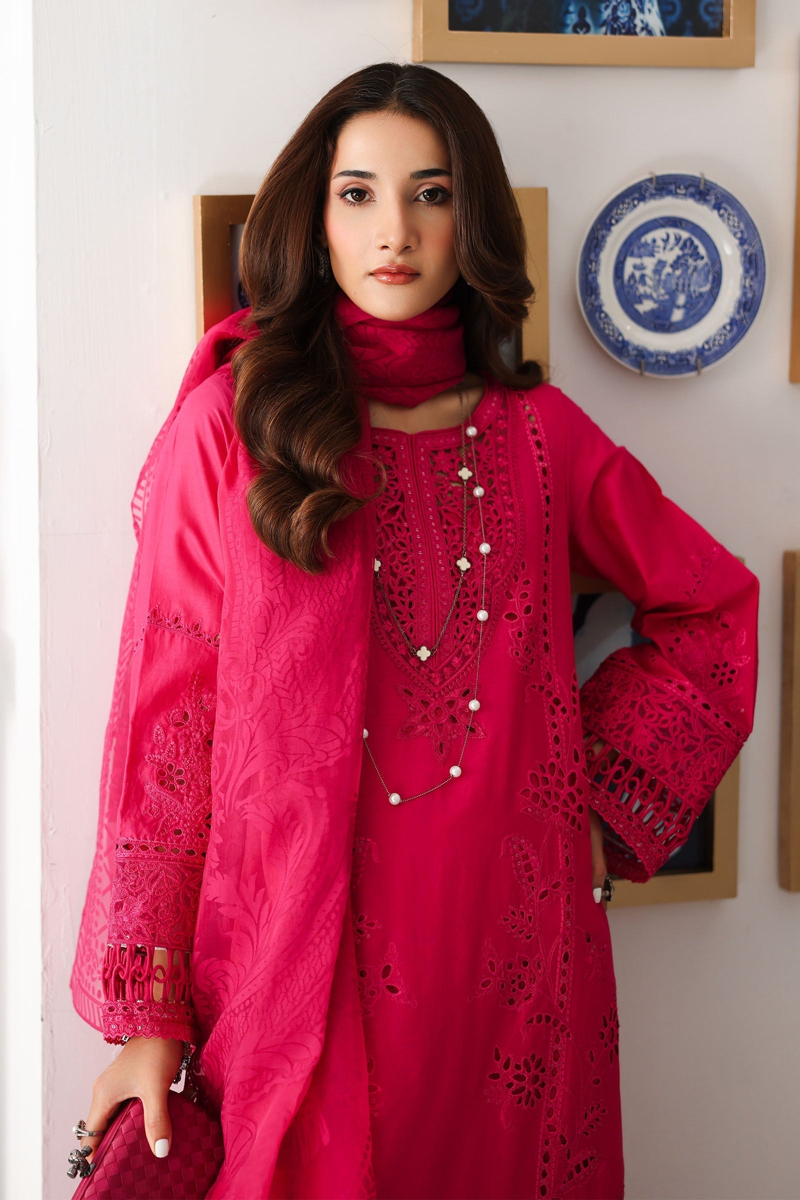 Maria B | Luxury Pret 25 | DW-EA25-74 M Candy Pink Lawn