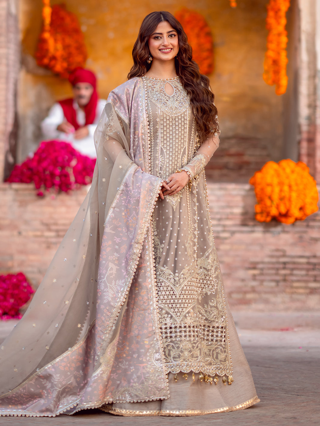 Bin Ilyas | Sona Gachi Luxury Formals | D-601 - Pakistani Designer Dress - by Bin Ilyas - Type : Ladies Clothes - 100% Original at Saira Sultan