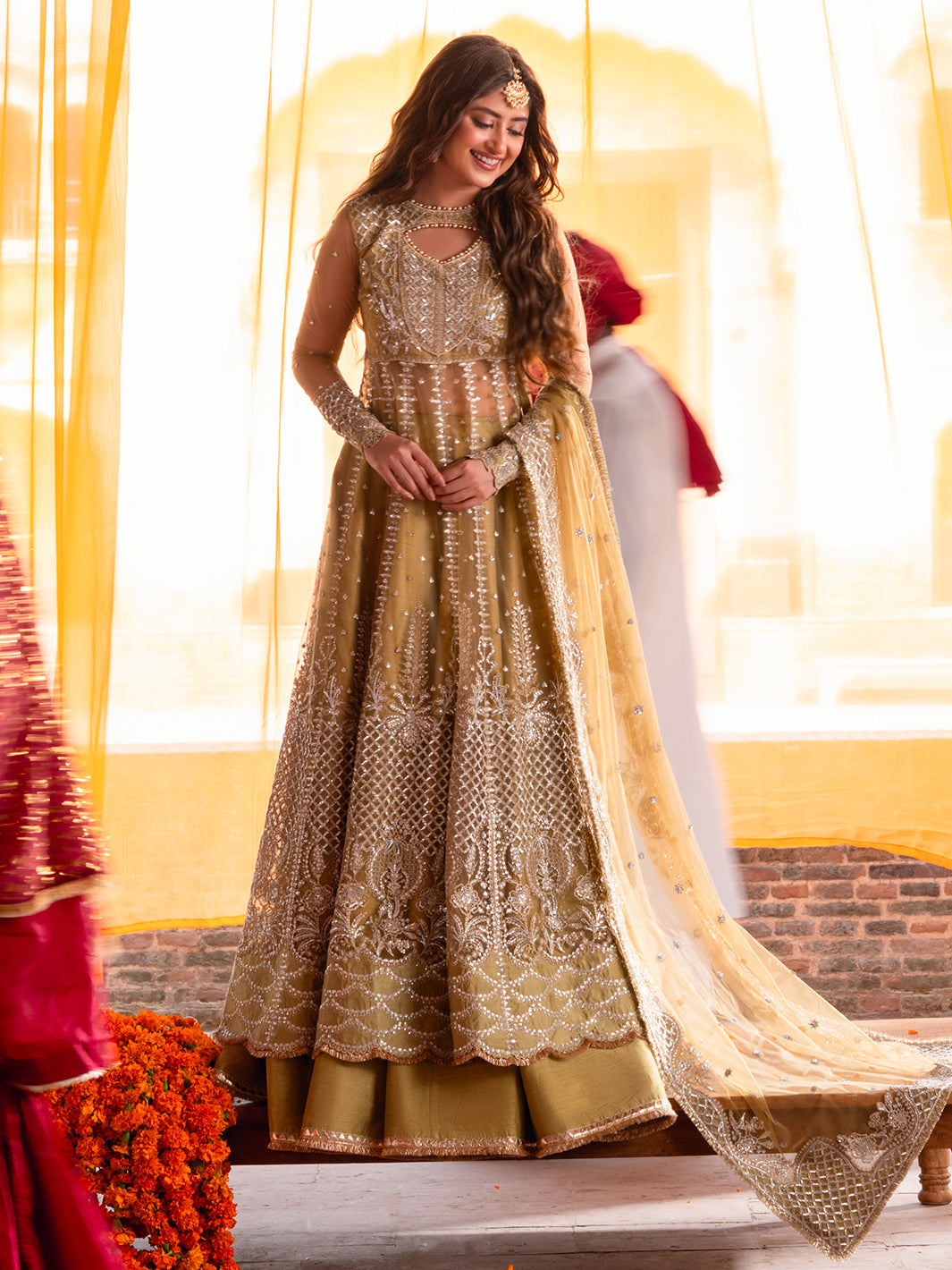 Bin Ilyas | Sona Gachi Luxury Formals | D-605 - Pakistani Designer Dress - by Bin Ilyas - Type : Ladies Clothes - 100% Original at Saira Sultan