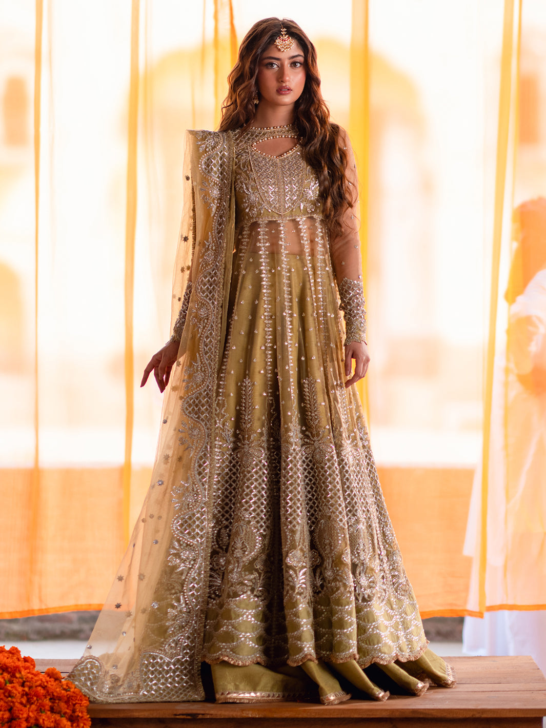 Bin Ilyas | Sona Gachi Luxury Formals | D-605 - Pakistani Designer Dress - by Bin Ilyas - Type : Ladies Clothes - 100% Original at Saira Sultan