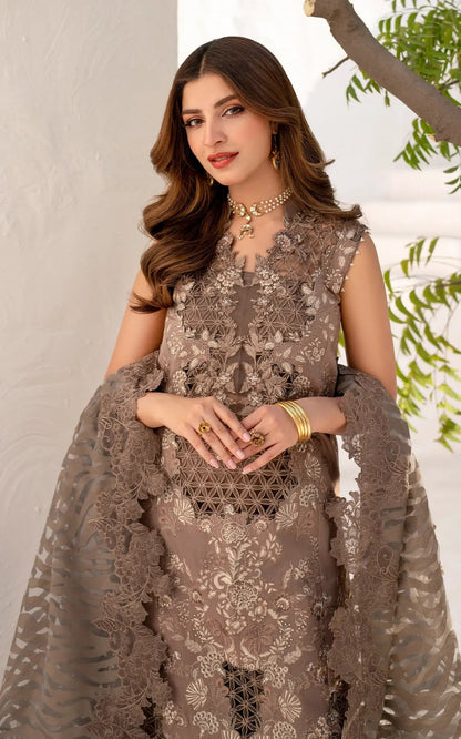 Asifa and Nabeel | Azalia Summer 25 | Dahlia (AZL25-04) L Mouse Gray Lawn
