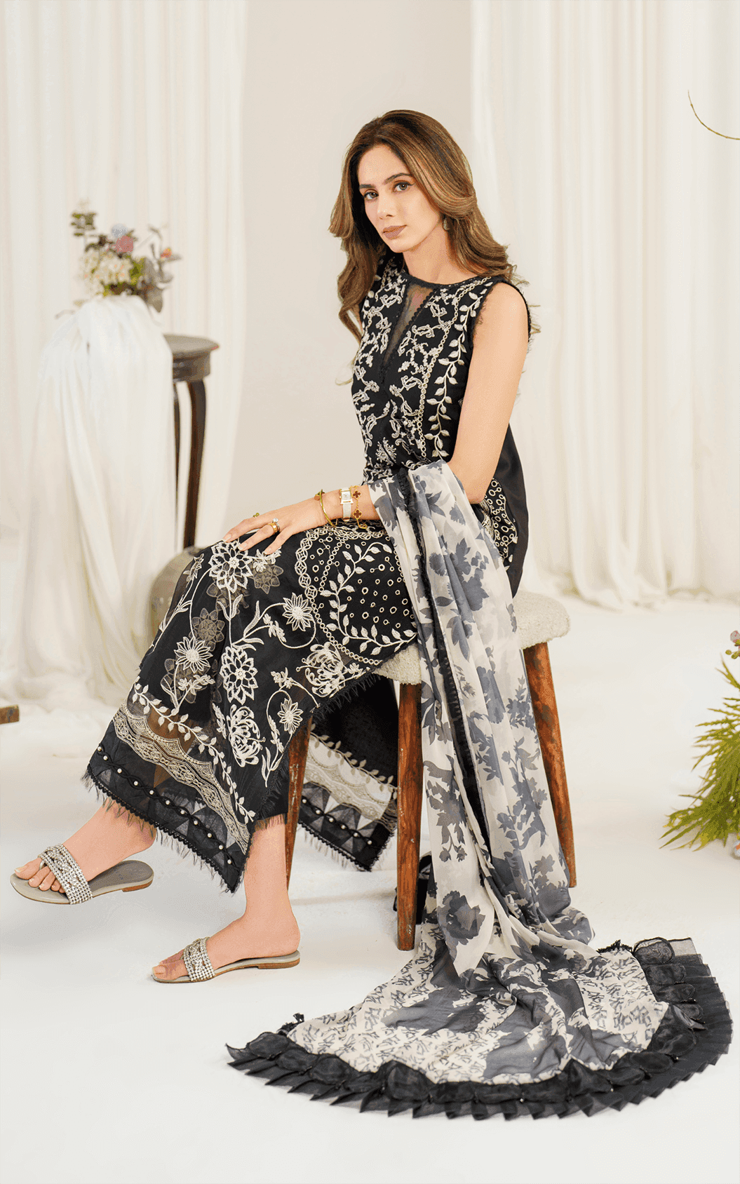 Asifa and Nabeel | Pretty in Pink Limited Edition | Dandelion (PP-1) - Pakistani Designer Dress - by Asifa and Nabeel | Type: Luxury - 100% Original at Saira Sultan