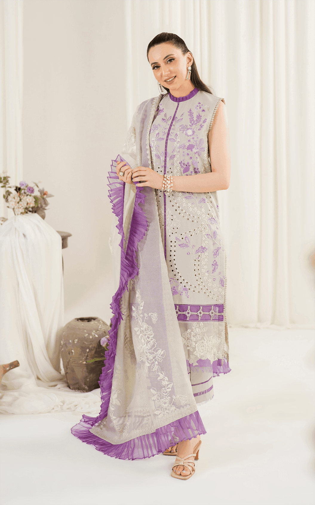 Asifa and Nabeel | Pretty in Pink Limited Edition | Daphne (PP-5) - Pakistani Designer Dress - by Asifa and Nabeel | Type: Luxury - 100% Original at Saira Sultan