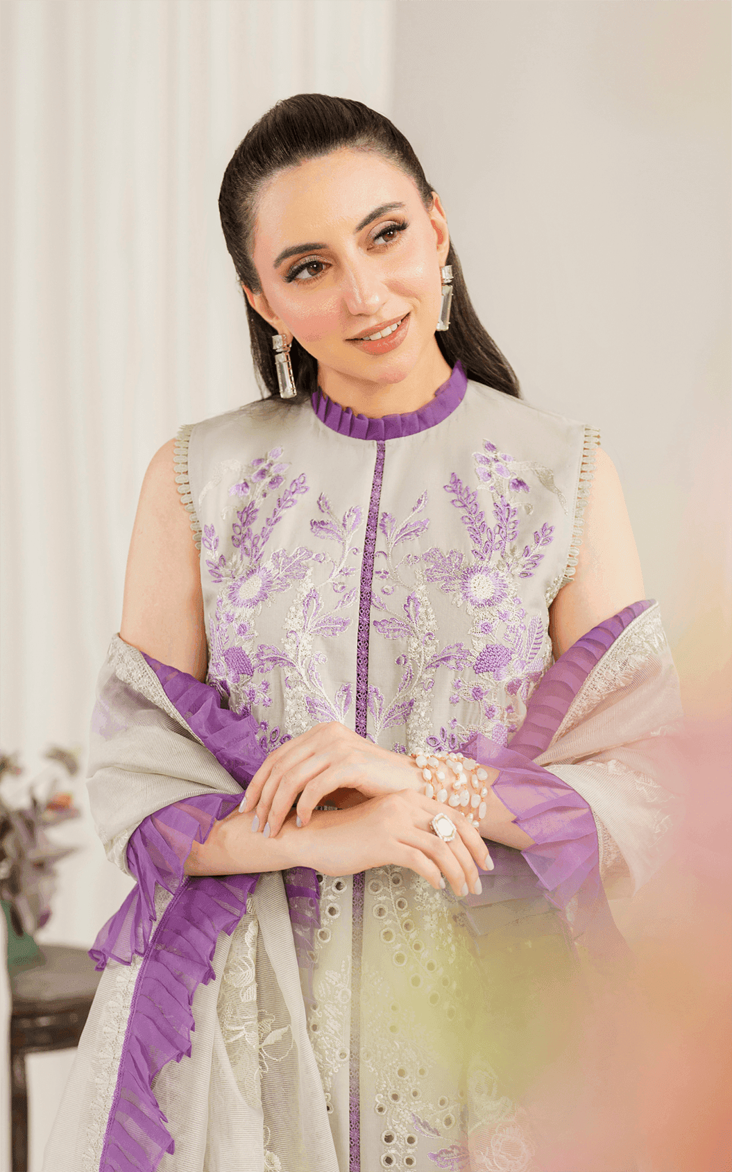 Asifa and Nabeel | Pretty in Pink Limited Edition | Daphne (PP-5) - Pakistani Designer Dress - by Asifa and Nabeel | Type: Luxury - 100% Original at Saira Sultan
