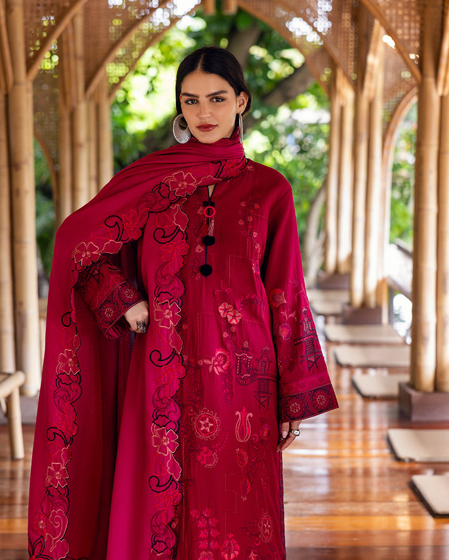 Mushq | Hemline Karandi | Darling Bloom by Mushq - Designer Dress - Type : Ladies Clothes - Available at Saira Sultan - 100% Original 