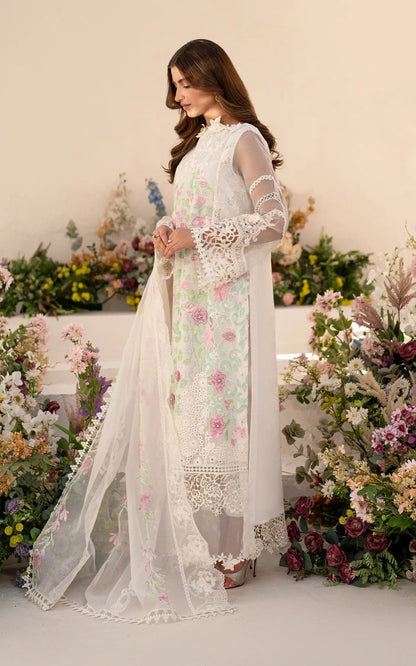 Asifa and Nabeel | Azalia Summer 25 | Dove (AZL25-03) XL White Lawn