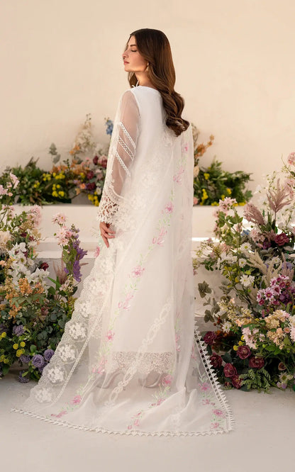 Asifa and Nabeel | Azalia Summer 25 | Dove (AZL25-03) S White Lawn