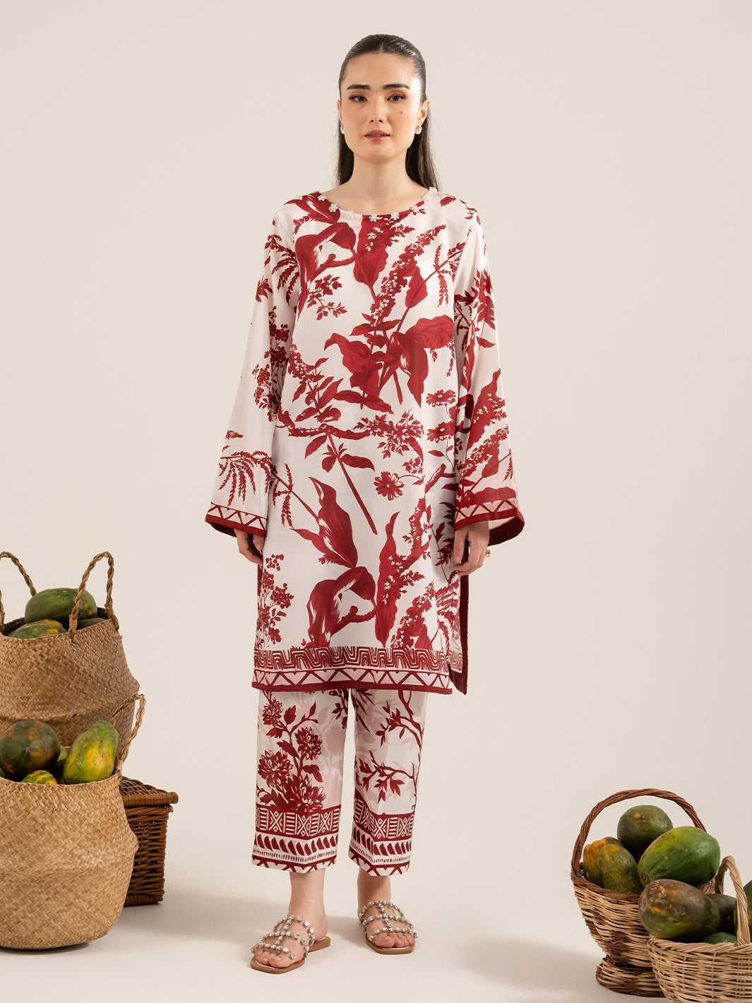 IZEL | Sunset street Pret | DUNE - Pakistani Designer Dress - by Izel - Type : Ladies Clothes - 100% Original at Saira Sultan