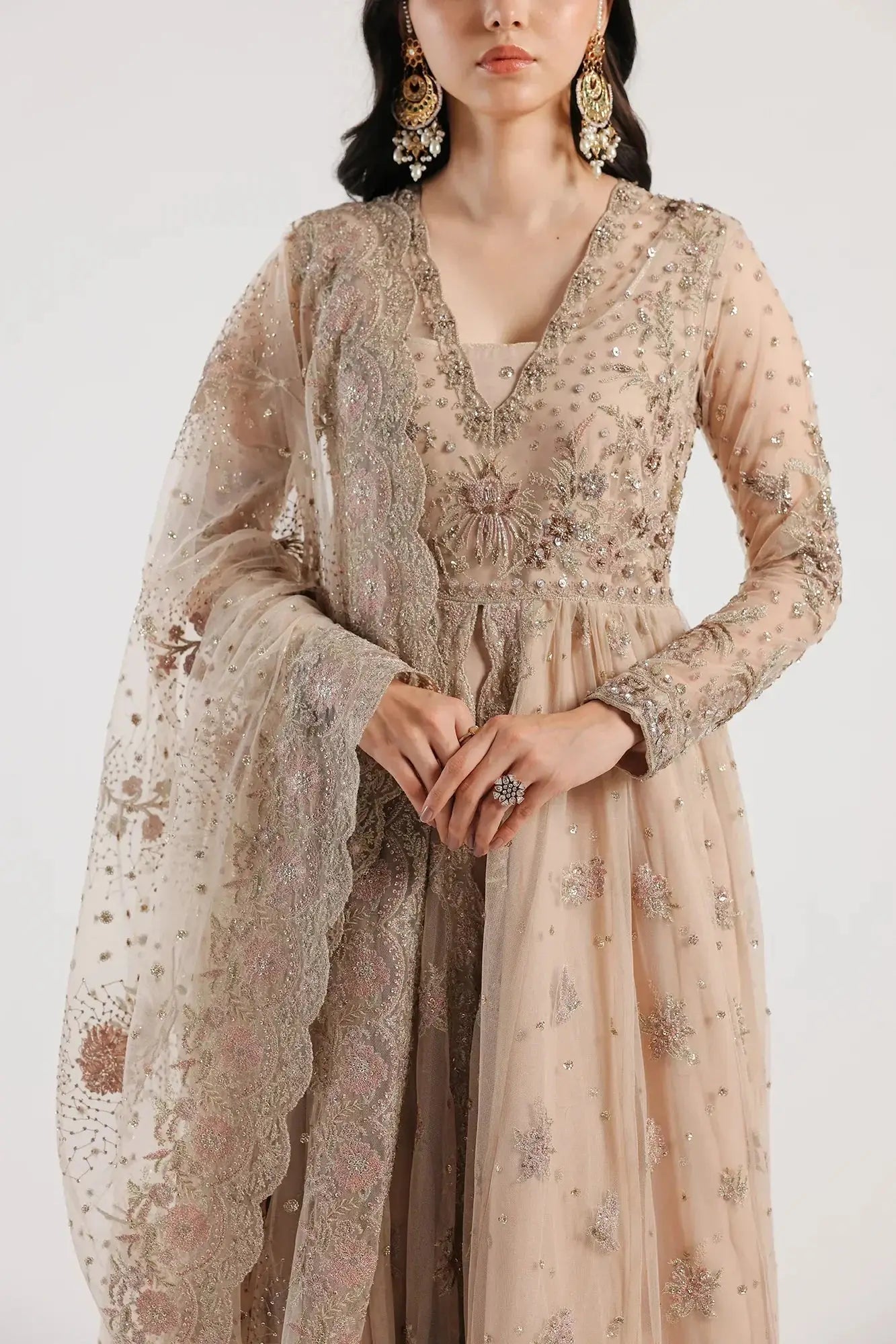 Ethnic | Luxe Formal Collection | E0025/115/113 - Pakistani Designer Dress - by Ethnic | Type: Bridal - 100% Original at Saira Sultan