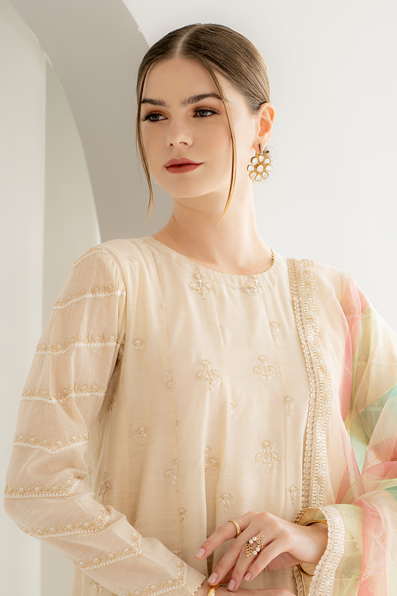 Ego | Diva Premium | PAKEEZA 3 PIECE L Cream Masoori