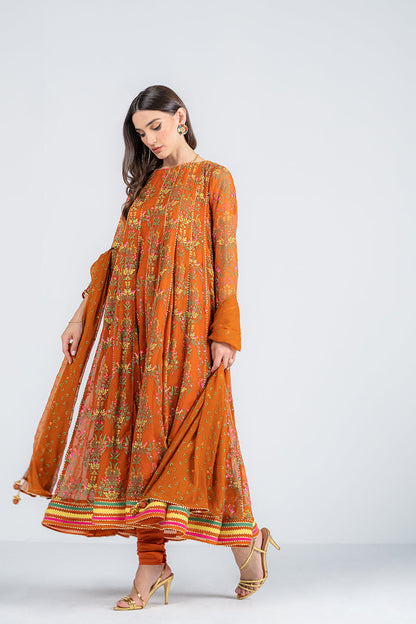 Ego | Diva Premium | DAZZLE 3 PIECE L Burnt Orange Chiffon
