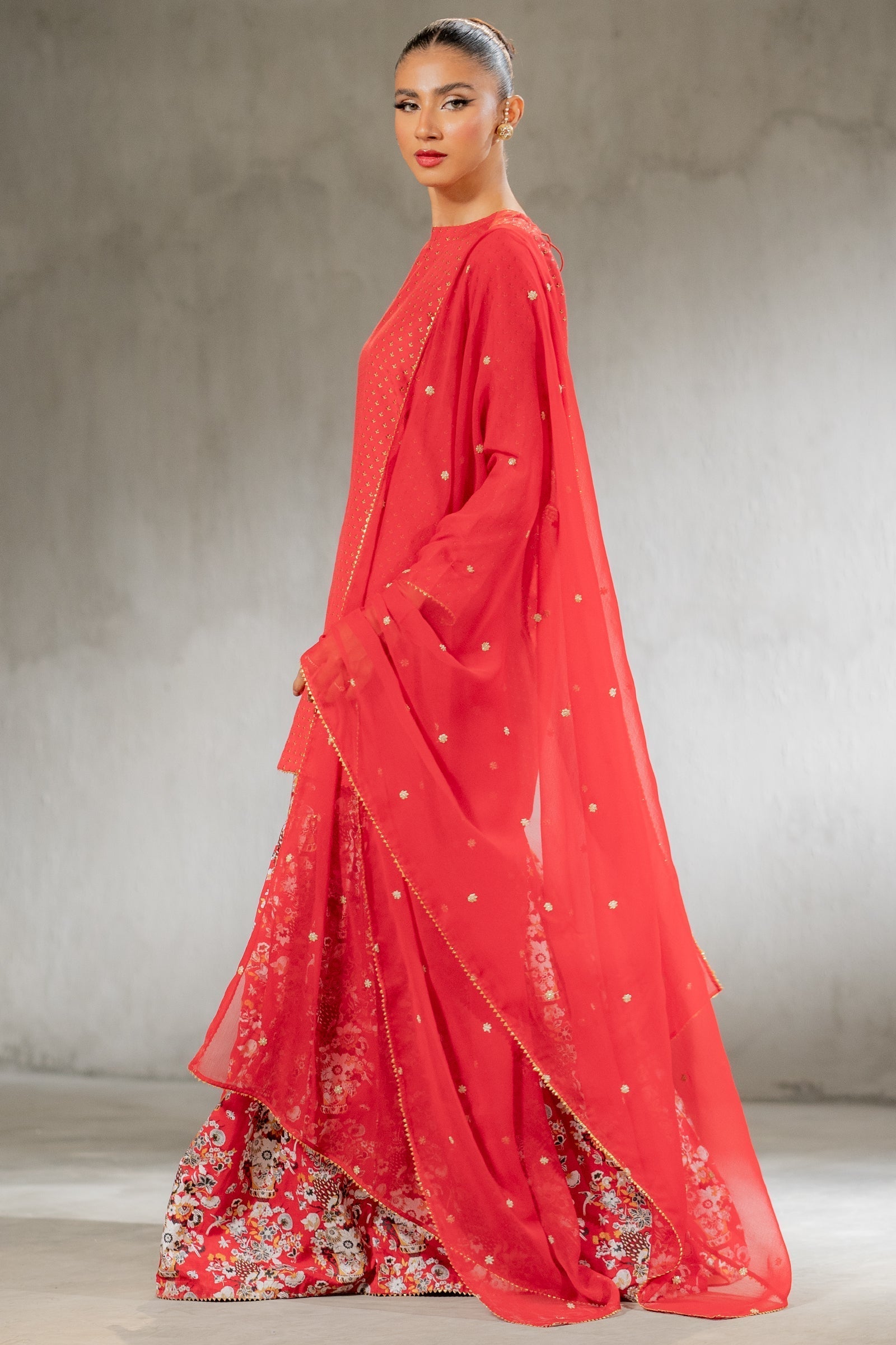 Ego | Diva Premium | NAWAL 3 PIECE L Carrot Pink Raw Silk