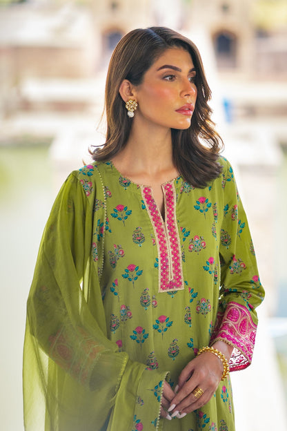 Ego | Diva Premium | ANMOL 3 PIECE M Green Cotton