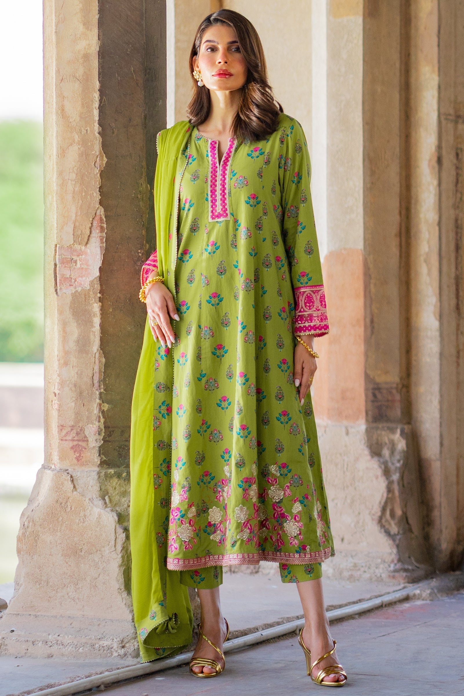 Ego | Diva Premium | ANMOL 3 PIECE XS Green Cotton
