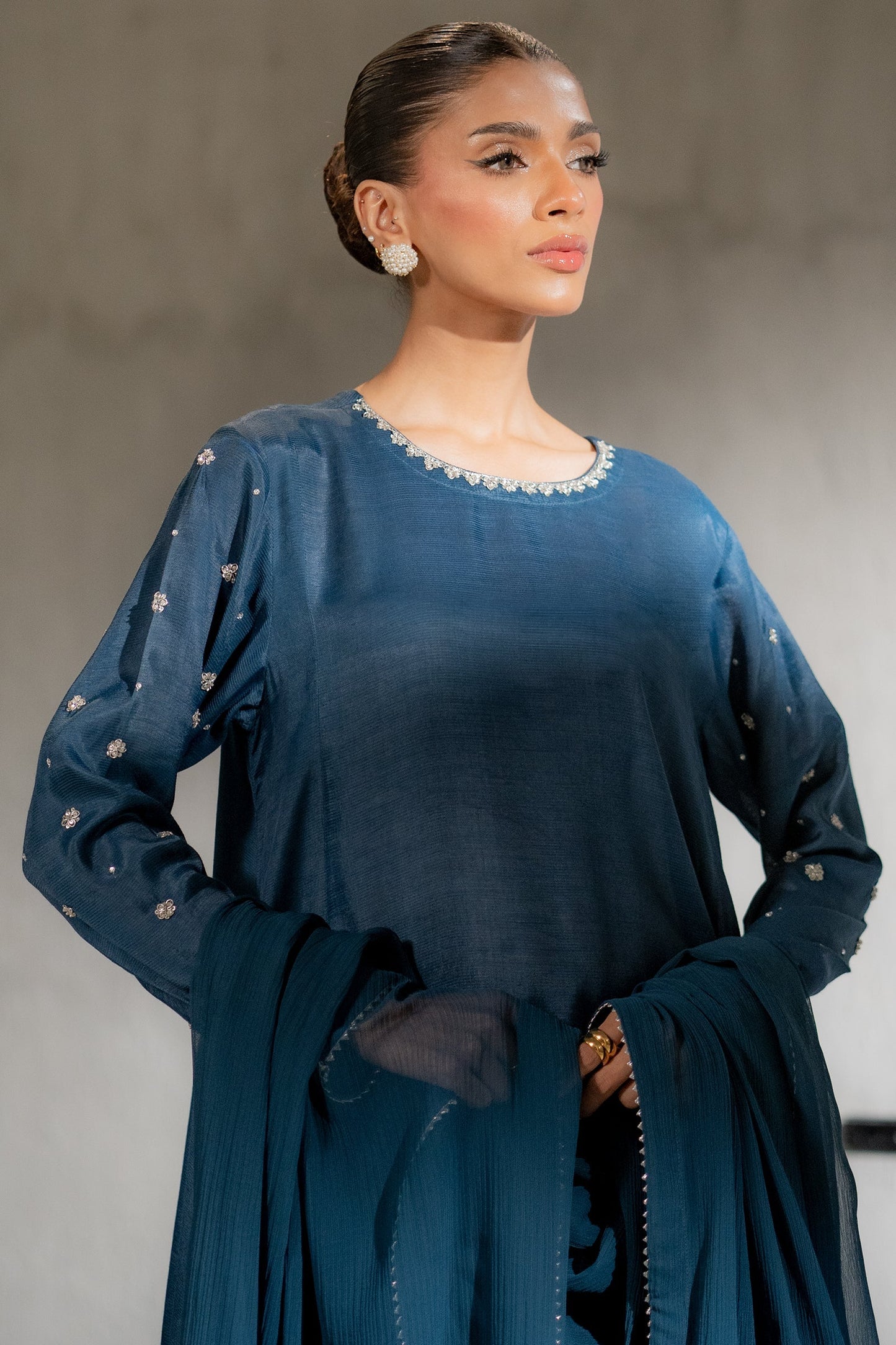 Ego | Diva Premium | SILVERITE 3 PIECE M Teal Raw Silk