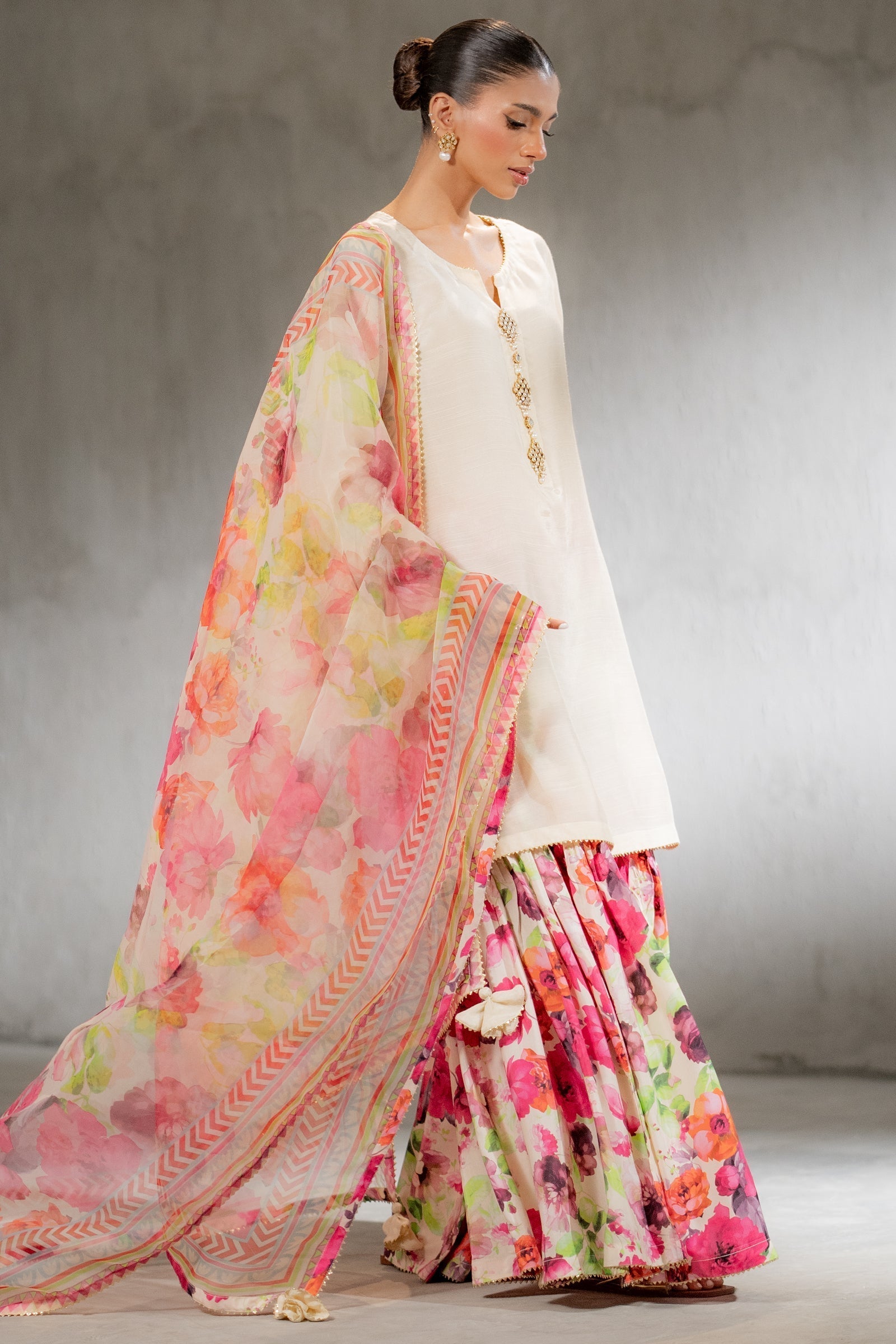 Ego | Diva Premium | FULL BLOOM 3 PIECE L Off White Raw Silk