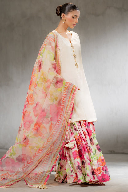 Ego | Diva Premium | FULL BLOOM 3 PIECE L Off White Raw Silk