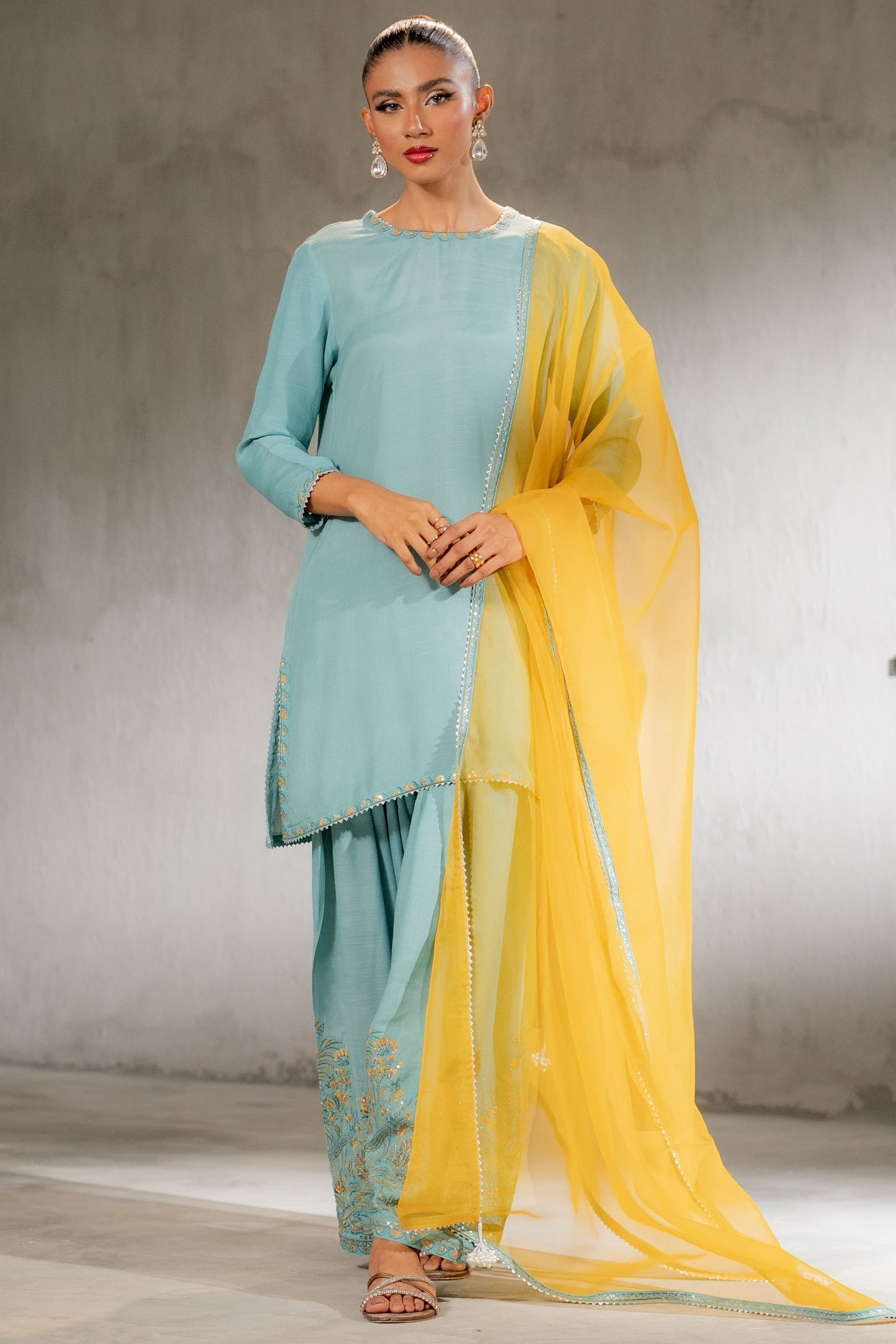 Ego | Diva Premium | ESSENCE 3 PIECE XS Ferozi Raw Silk