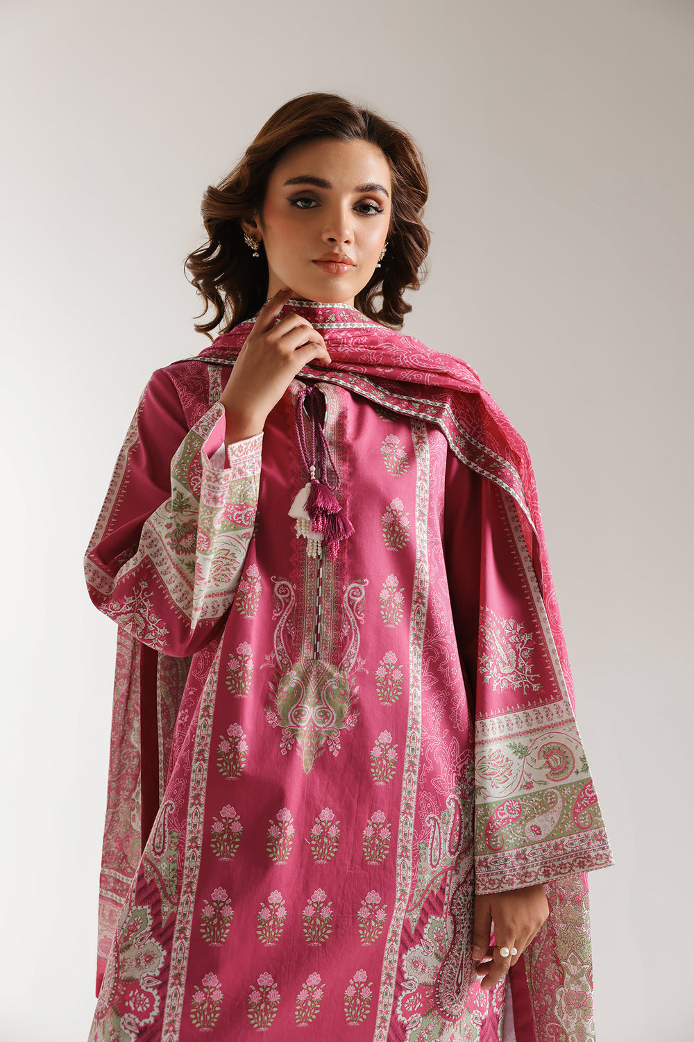 Ethnic | Spring Summer 25 | ES-14 M Magenta Lawn