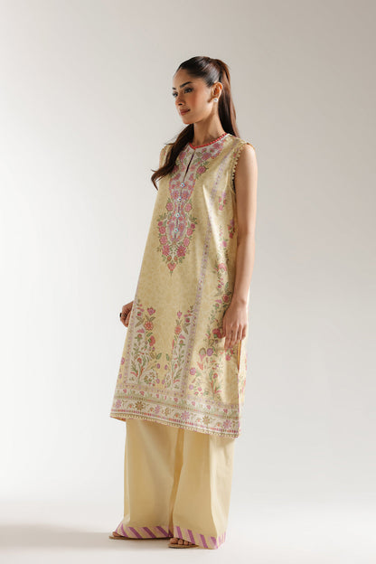 Ethnic | Spring Summer 25 | ES-10 L Pale Yellow Lawn