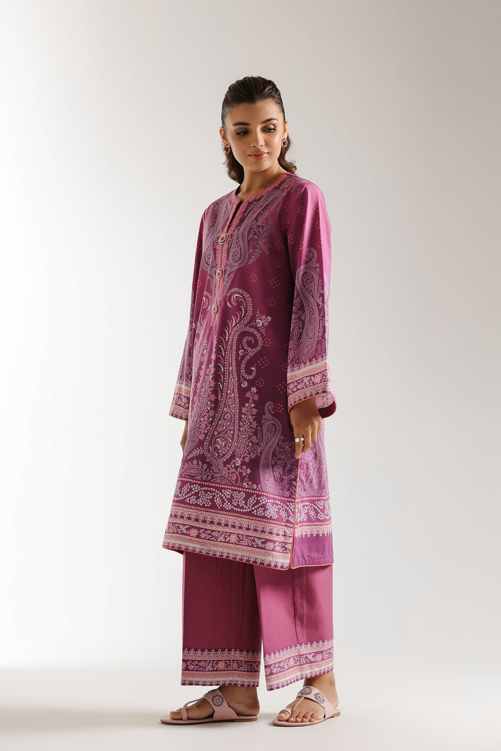 Ethnic | Spring Summer 25 | ES-11 L Magenta Lawn