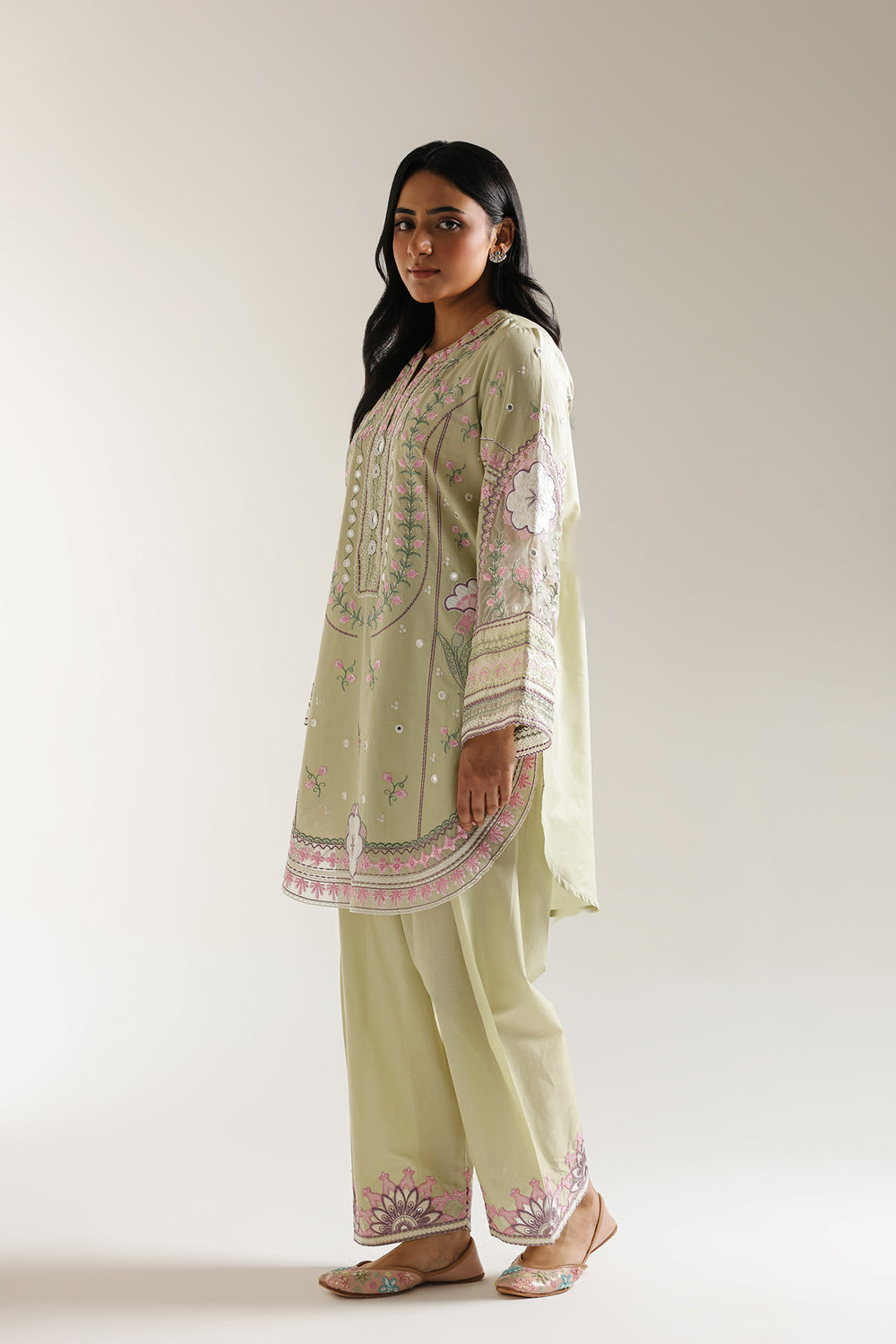 Ethnic | Rozana Collection 25 | Embroidered Dress 23A - Pakistani Designer Dress - by Ethnic - Type : Ladies Clothes - 100% Original at Saira Sultan