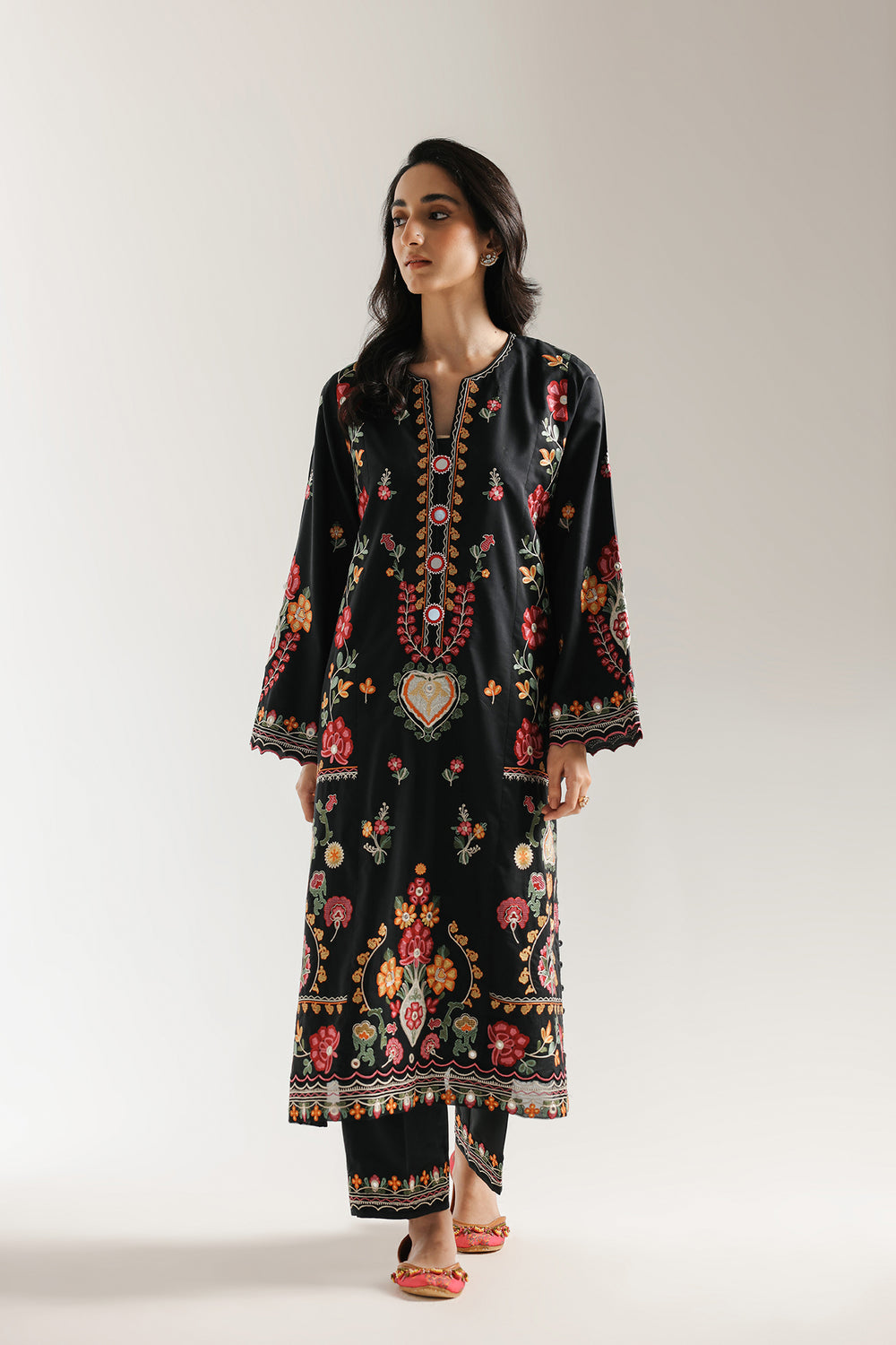 Ethnic | Rozana Collection 25 | Embroidered Dress 16A - Pakistani Designer Dress - by Ethnic - Type : Ladies Clothes - 100% Original at Saira Sultan