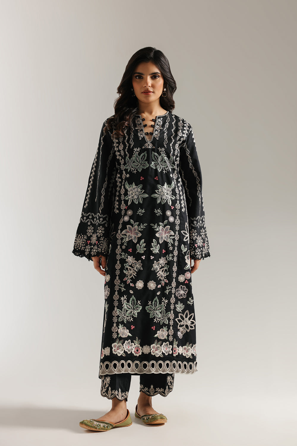 Ethnic | Rozana Collection 25 | Embroidered Dress 20A - Pakistani Designer Dress - by Ethnic - Type : Ladies Clothes - 100% Original at Saira Sultan