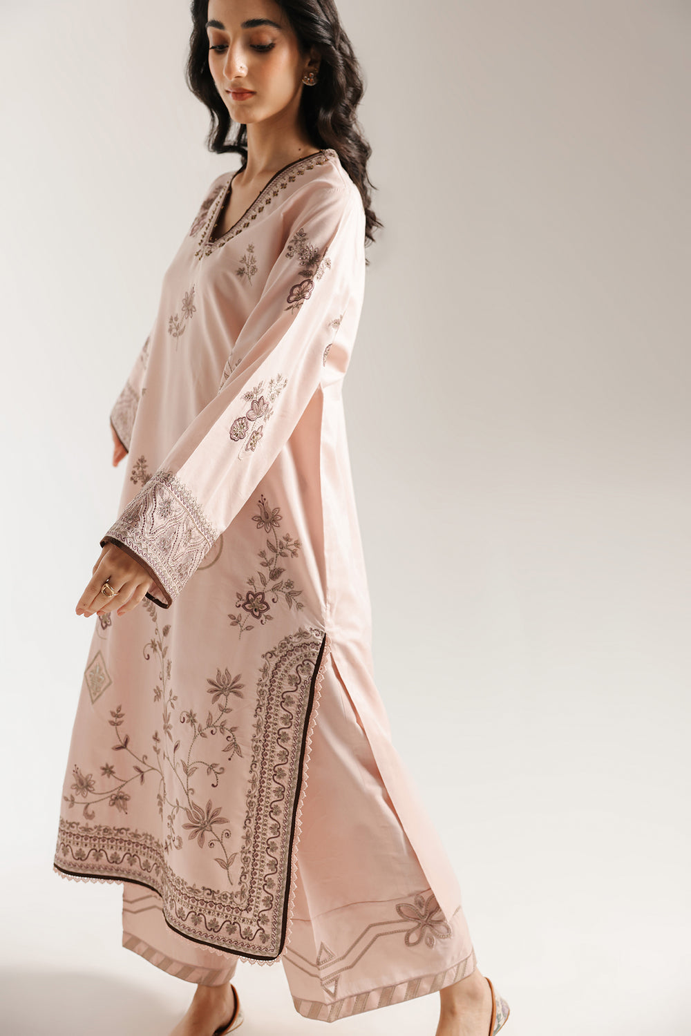 Ethnic | Rozana Collection 25 | Embroidered Dress 15A - Pakistani Designer Dress - by Ethnic - Type : Ladies Clothes - 100% Original at Saira Sultan