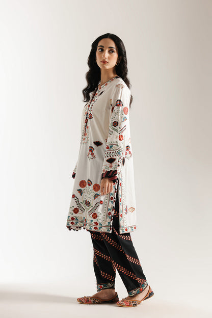 Ethnic | Rozana Collection 25 | Embroidered Dress 19A - Pakistani Designer Dress - by Ethnic - Type : Ladies Clothes - 100% Original at Saira Sultan