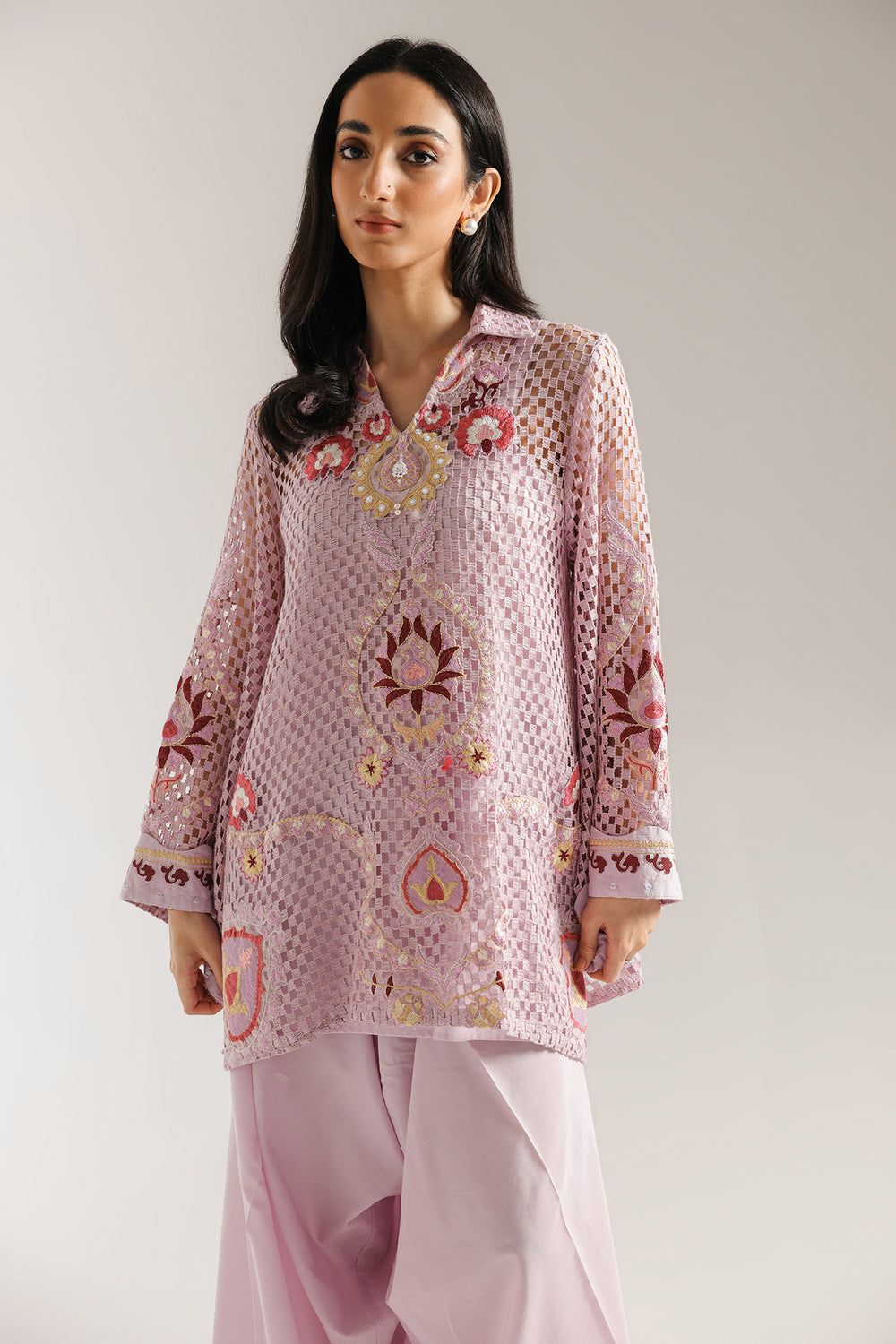 Ethnic | Rozana Collection 25 | Embroidered Dress 13A - Pakistani Designer Dress - by Ethnic - Type : Ladies Clothes - 100% Original at Saira Sultan