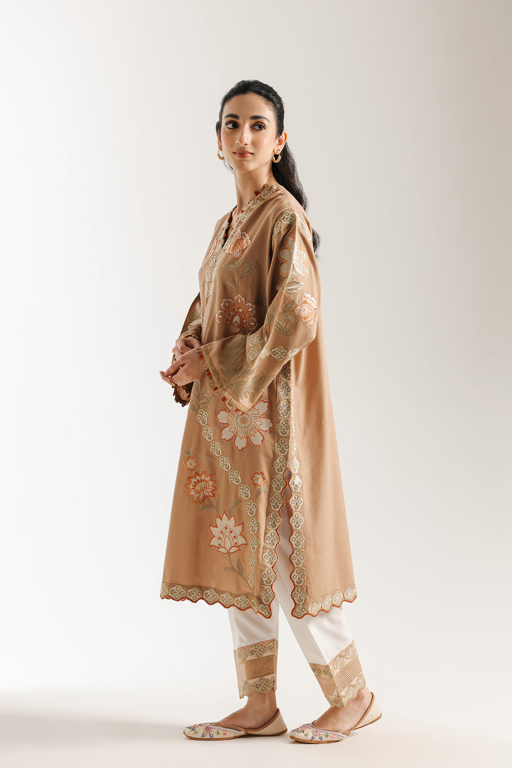 Ethnic | Rozana Collection 25 | Embroidered Dress 12A - Pakistani Designer Dress - by Ethnic - Type : Ladies Clothes - 100% Original at Saira Sultan