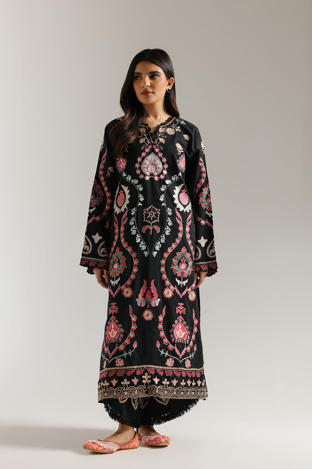 Ethnic | Rozana Collection 25 | Embroidered Dress 25A - Pakistani Designer Dress - by Ethnic - Type : Ladies Clothes - 100% Original at Saira Sultan