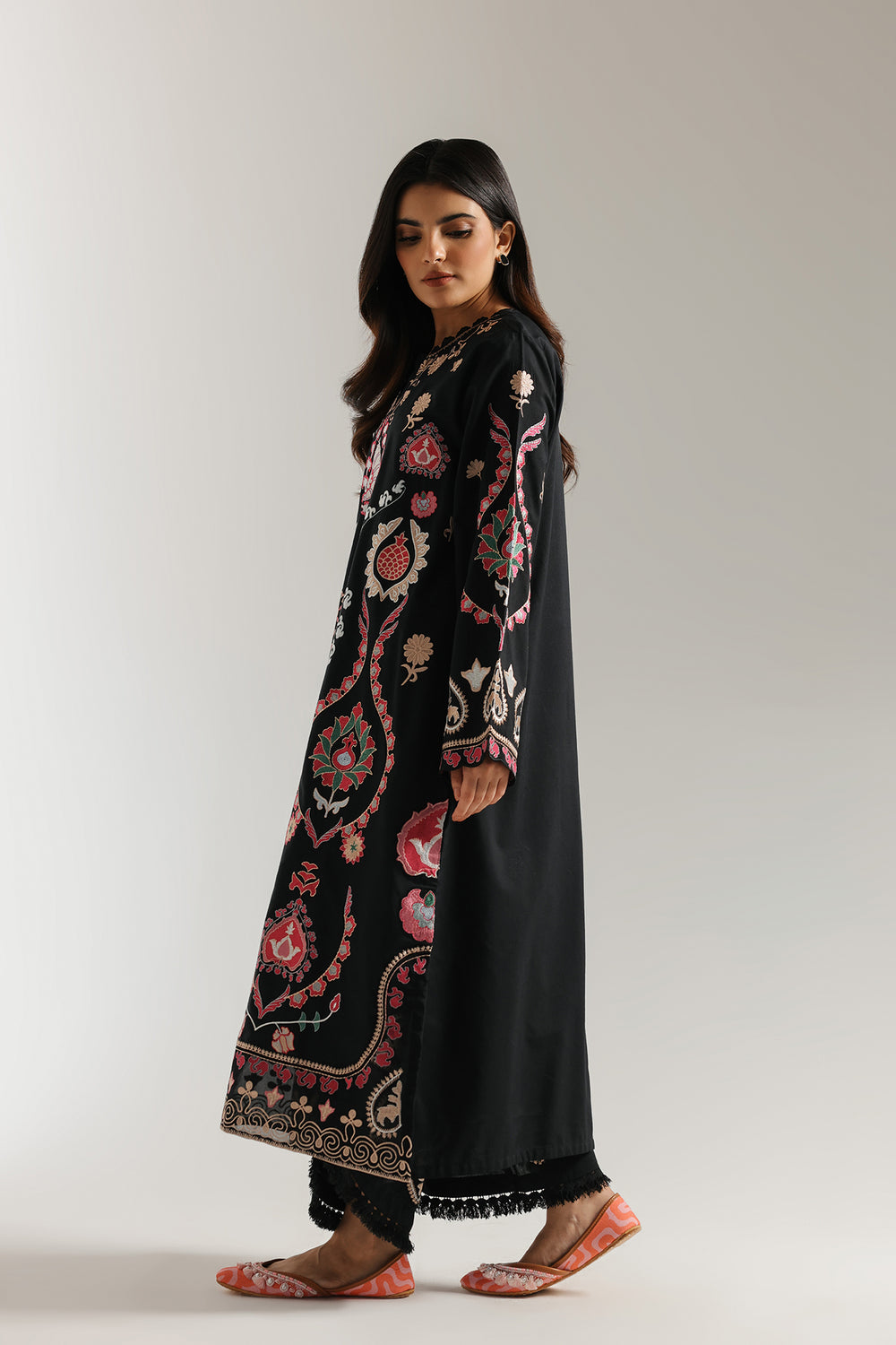 Ethnic | Rozana Collection 25 | Embroidered Dress 25A - Pakistani Designer Dress - by Ethnic - Type : Ladies Clothes - 100% Original at Saira Sultan