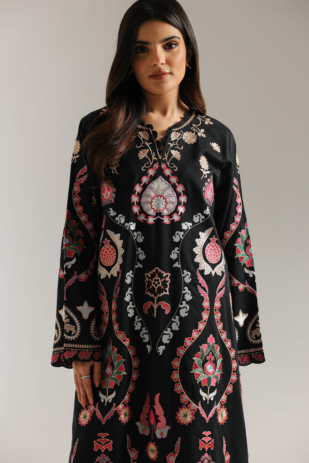Ethnic | Rozana Collection 25 | Embroidered Dress 25A - Pakistani Designer Dress - by Ethnic - Type : Ladies Clothes - 100% Original at Saira Sultan
