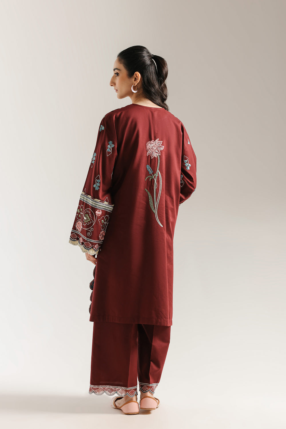 Ethnic | Rozana Collection 25 | Embroidered Dress 11A - Pakistani Designer Dress - by Ethnic - Type : Ladies Clothes - 100% Original at Saira Sultan
