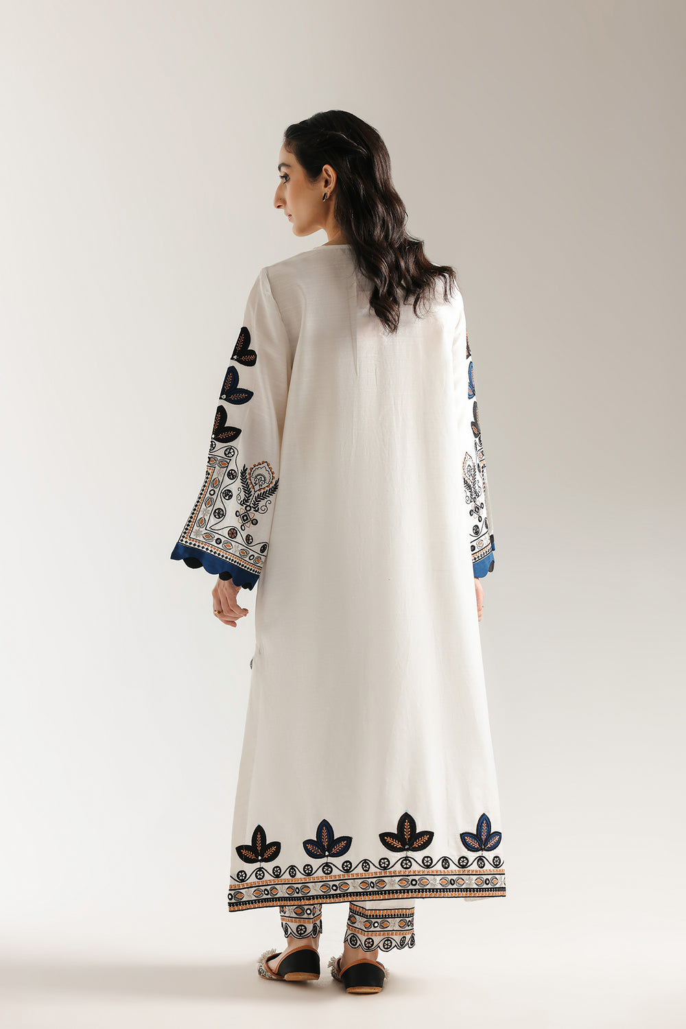 Ethnic | Rozana Collection 25 | Embroidered Dress 10A - Pakistani Designer Dress - by Ethnic - Type : Ladies Clothes - 100% Original at Saira Sultan