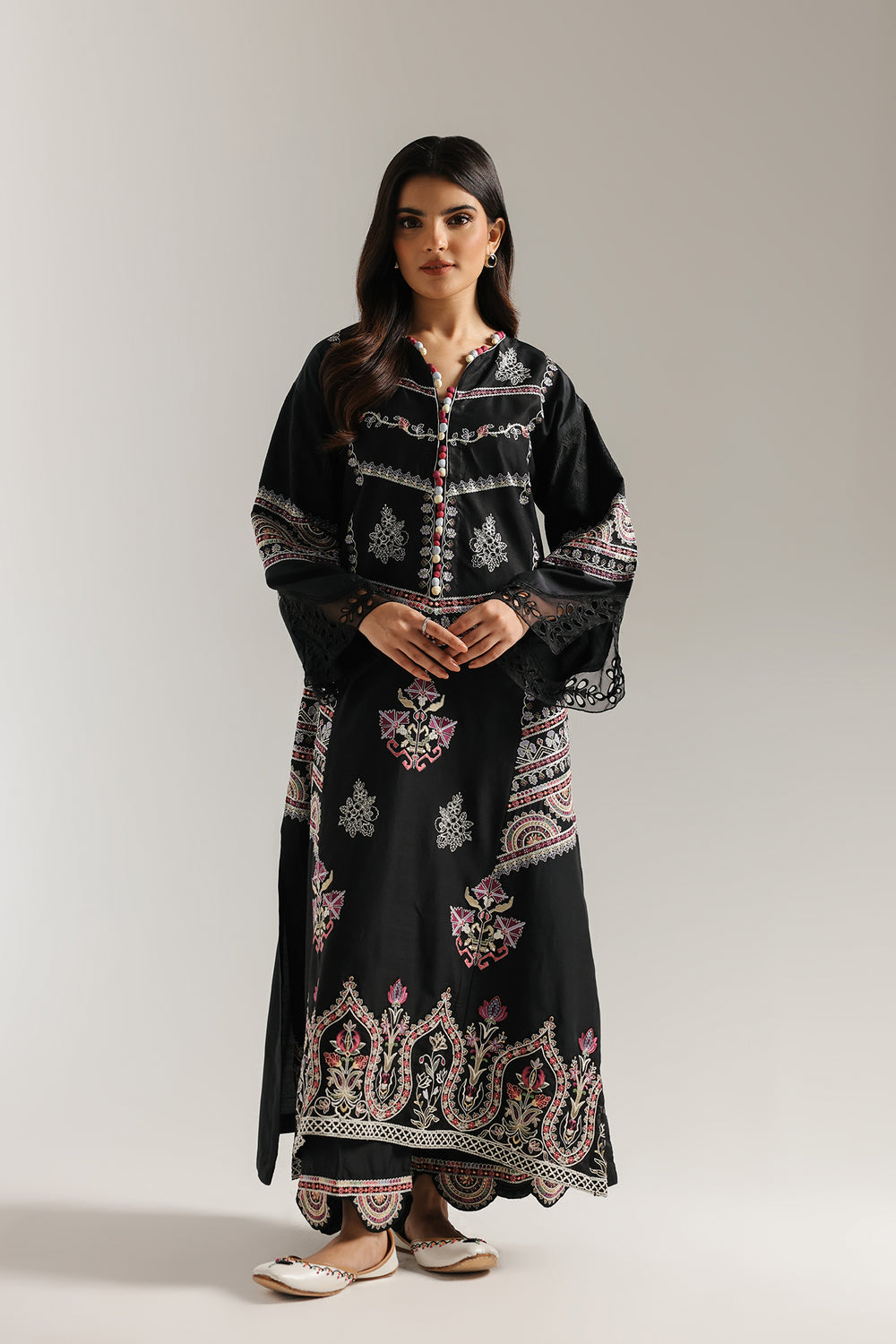 Ethnic | Rozana Collection 25 | Embroidered Dress 18A - Pakistani Designer Dress - by Ethnic - Type : Ladies Clothes - 100% Original at Saira Sultan