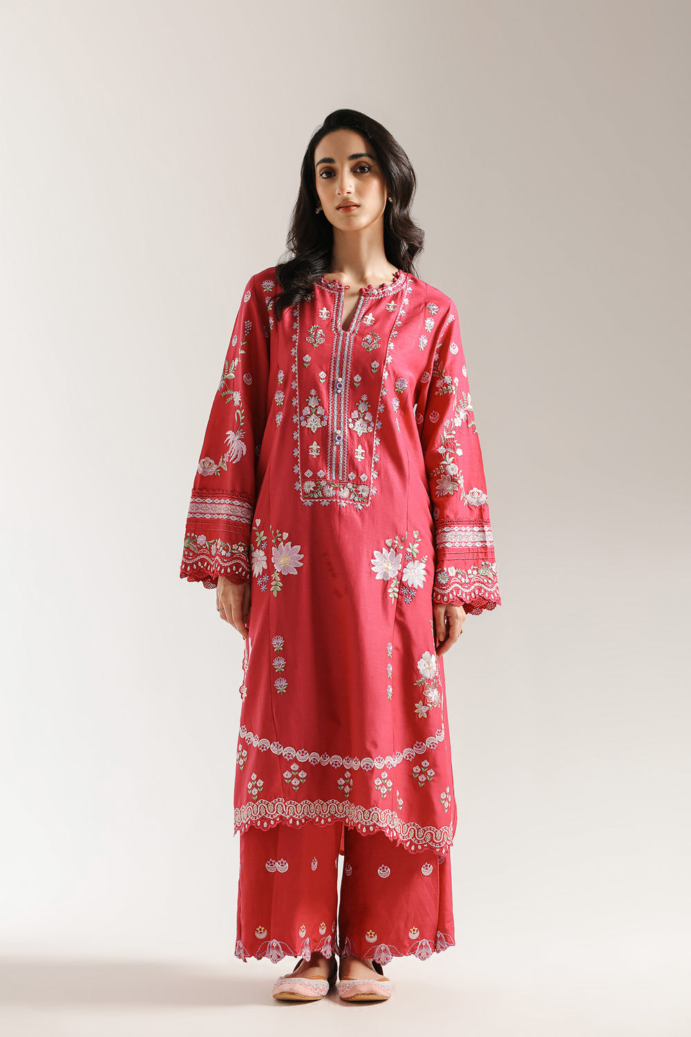 Ethnic | Rozana Collection 25 | Embroidered Dress 08A - Pakistani Designer Dress - by Ethnic - Type : Ladies Clothes - 100% Original at Saira Sultan