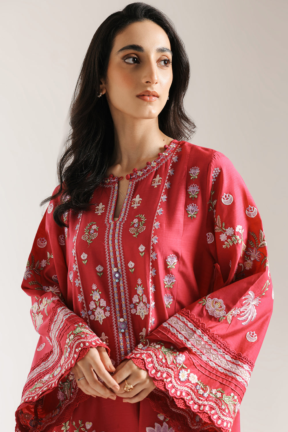 Ethnic | Rozana Collection 25 | Embroidered Dress 08A - Pakistani Designer Dress - by Ethnic - Type : Ladies Clothes - 100% Original at Saira Sultan